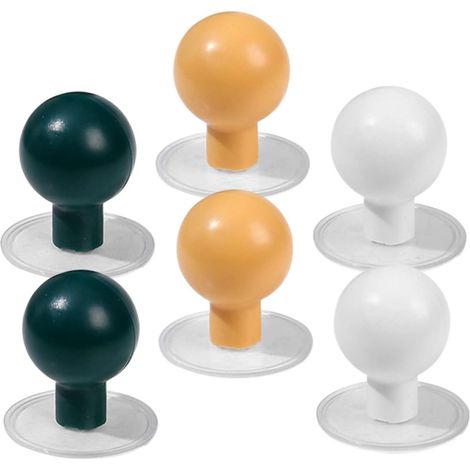 Set mit 6 selbstklebenden WC-Sitzerhöhungen aus Edelstahl – praktisch und einfach zu montieren – zur Wandmontage