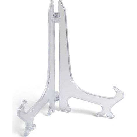 Présentoir à assiettes pliable et décoratif - Chevalet/Porte-photos - Petite/Moyenne/Grande taille - Transparent 30 cm (1/3)