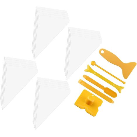 Lot de 26 accessoires de calfeutrage professionnels, sacs et mortiers de coulis pour travaux d'installation et de réparation (1/5)
