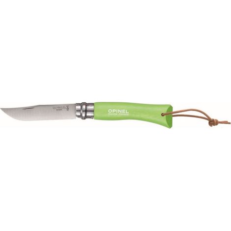 Coltello Opinel Tradition Fluo N. 07 Verde Mela Lama Inox 8 cm Manico in carpino