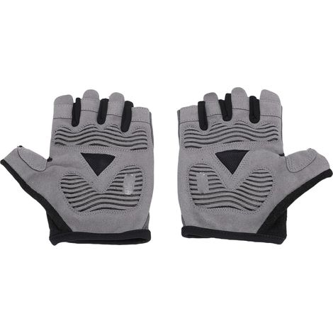 Half-finger cycling gloves with breathable palm and shock absorption for road cycling, mountain biking, and other outdoor sports. Stretchable, comfortable fit for men and women. (1/5)