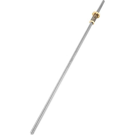 Vis à tête filetée T8 avec écrou à ressort anti-jeu pour imprimante 3D (400 mm) (1/5)
