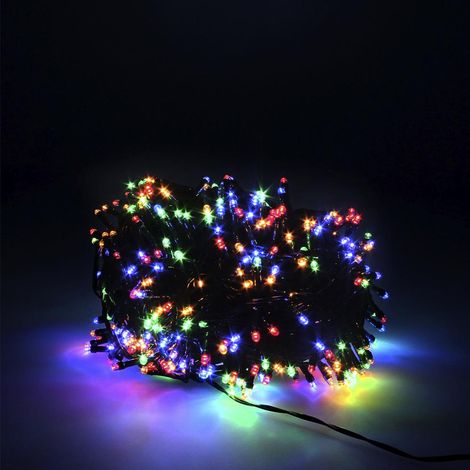 Catena luminosa 500 led MULTICOLOR Interno/Esterno 27,5mt LUCI ALBERO NATALE (1/5)