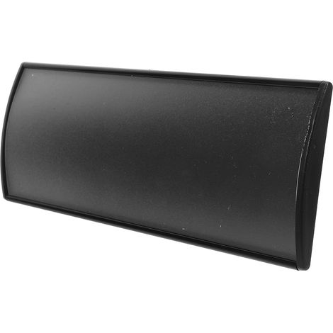 Plaque Signalétique Incurvée en Alliage D'aluminium Noir, Résistante la Décoloration, pour Porte de Bureau et Écoles, Autocollante et Design Moderne (1/5)