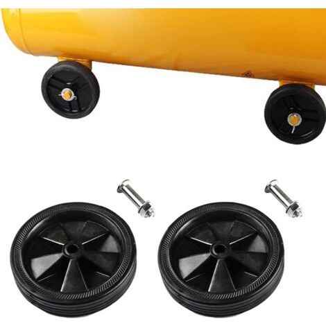 Lot de 2 roulettes pour compresseurs d'air, accessoires pour compresseurs d'air, amortissantes, antidérapantes, silencieuses, 148 mm (1/5)