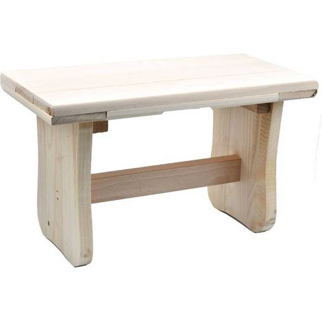 SGABELLO 'BASSO' cm 35 x 18 x h 21,5 - legno chiaro