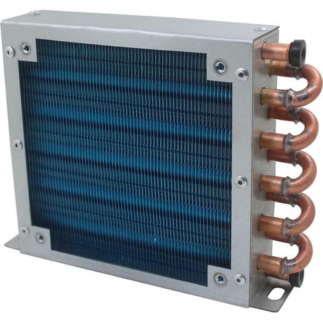 Condenser fridge for cold room water cooling radiator cooling evaporator refrigerated copper aluminum industrial cooler (condenser 203x160x35mm) (1/4)