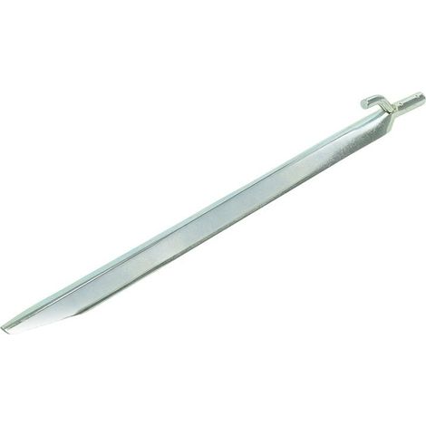Estaca 30cm metal con gancho