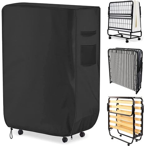 Housse lit Pliant,Housse de Meuble, Housse de Lit Pliante Portable,Housse de Rangement Pliable Anti-poussière,Housses de Canapé pour L'intérieur Extérieur (99 38 114cm) (1/4)