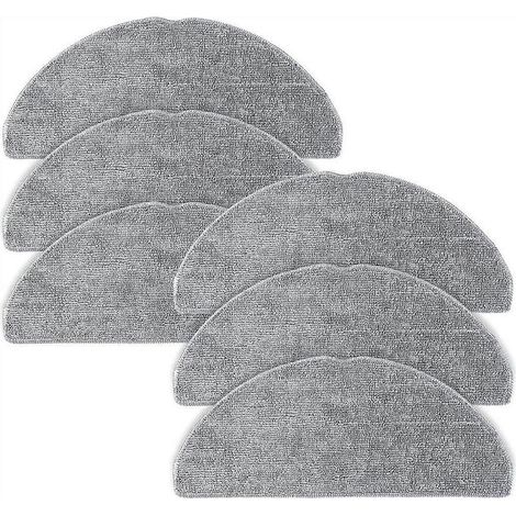 Lot de 6 lingettes de nettoyage en microfibre pour aspirateur robot Roborock Q7 M5 / Q7 M5+ / Q7 L5 / Q7 L5+, lingettes de nettoyage réutilisables
