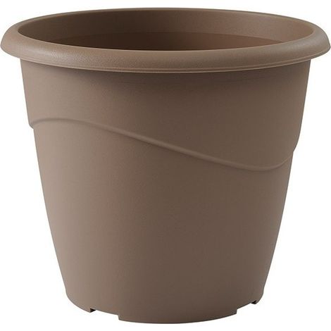 Maceta redonda Marina Diámetro 30 - 10 litros Taupe - Eda