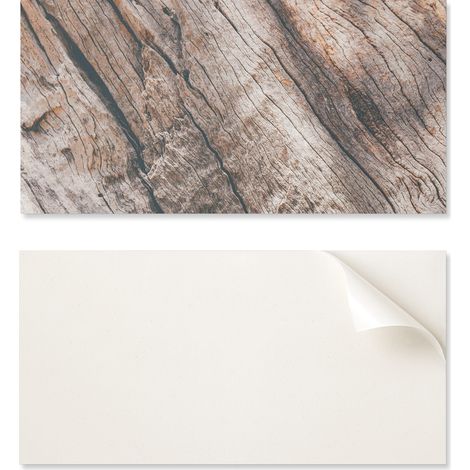 Panel de PVC con motivo decorativo f谩cil para comedor, 100x50 cm, textura de madera con dibujos.