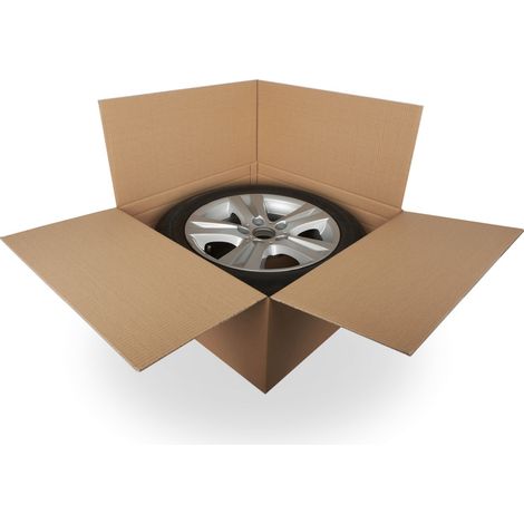 4 x Reifenkartons Komplettrad Felgenkartons 15-19 Zoll 19" 66 x 66 x 30 cm (1/4)