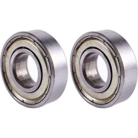 Roulement A Billes - 6001ZZ - Double Blindage - 28 mm x 12 mm x 8 mm - Pour Moteurs Et Machines Mecaniques - 2 Unites (1/3)