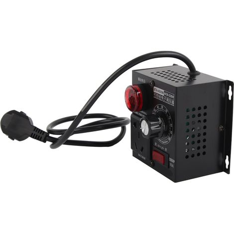 Variateur de vitesse 4000W 220V AC pour moteur et ventilateur, gradateur SCR avec prise UE (1/5)