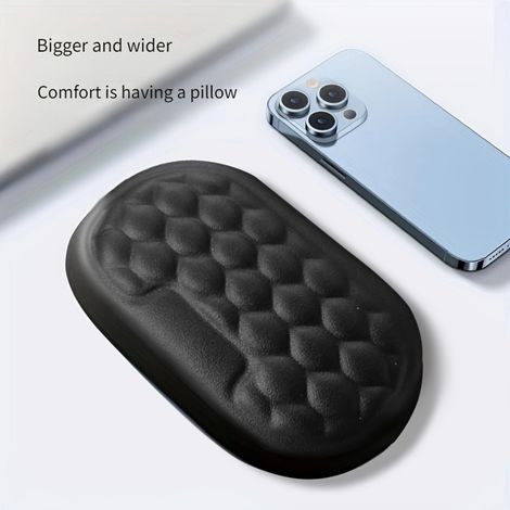 Repose-poignet en mousse à mémoire ergonomique pour bureau d'ordinateur - Coussin de support de bras confortable pour la saisie de texte, les jeux et les accessoires de bureau. (1/3)