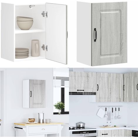 vidaXL Küchen-Hängeschrank Kalmar Grau Sonoma Holzwerkstoff (1/5)