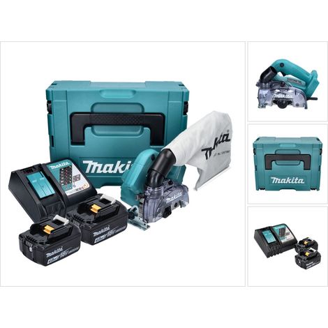 Makita DCC500RMJ Sierra circular sin cable 125mm sin escobillas 18V + 2x 4,0Ah Baterías + Cargador + Maletín Makpac