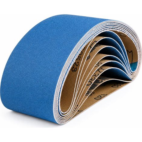 10PCS Bandes Abrasives 75 x 533 mm Grain 40/60/80/120/240/400 (1/5)