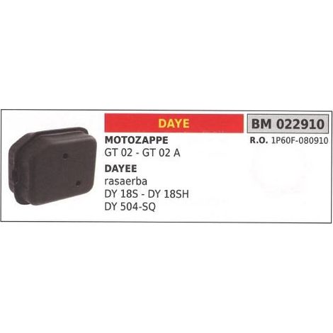 Schalldämpfer DAYE Motorhacke GT 02 GT 02 A DY 18S 18SH 504-SQ 022910