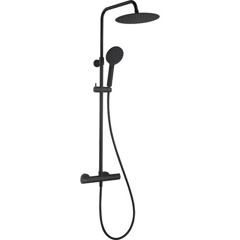 ESSEBAGNO Colonne de douche thermostatique Kissy noire