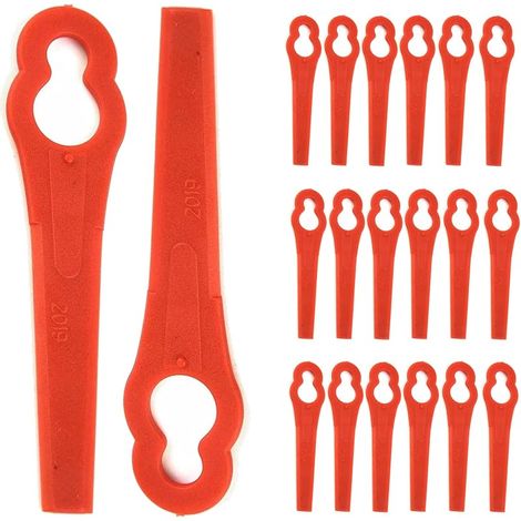 Lot de 50 lames de débroussailleuse en plastique, 90 mm, lames de rechange sans fil pour débroussailleuse pour Stihl Polycut 2-2 Polycut 3-2 FSA 45 FSA 57 (1/5)