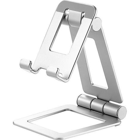 1 Pices Couleur Argent Support Ajustable Et Portable Pour Tablette, Liseuse Et Smartphone (1/4)