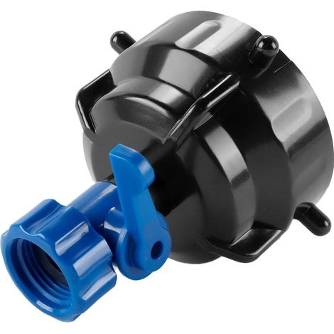 Bouchon de rinçage pour tuyau d'égout de camping-car avec vanne de régulation du débit d'eau, nettoyeur haute pression à 6 voies, compatible avec tuyau de 3 pouces, matériau ABS (1/5)