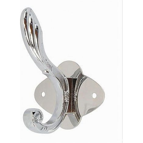 Trade Shop - MEHRZWECK-KLEIDERBÜGELFLÜGEL MIT 1 HAKEN IN POLIERTER CHROMAUSFÜHRUNG 52171 - (1/2)