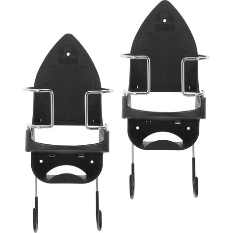 Support pour table à repasser, en PBT et fil chromé noir, résistant la chaleur, conception stable (1/5)