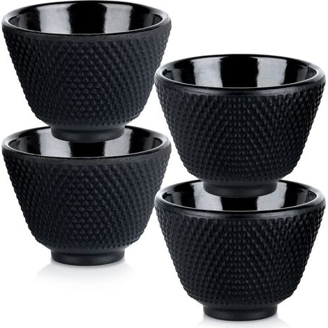 Tasses à thé en fonte émaillée CAST LINE 60 ml 4 pièces.