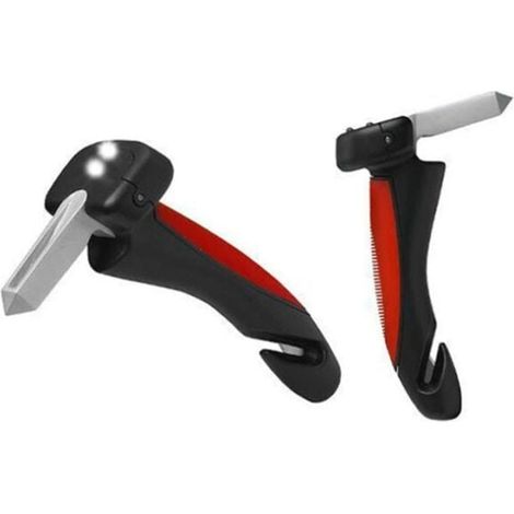 Poignée de voiture. sécurité. évacuation. urgence. marteau brise-vitre. aide à la station debout automobile. aide à la sortie de secours. poignée de support portable avec lumière LED (1/4)