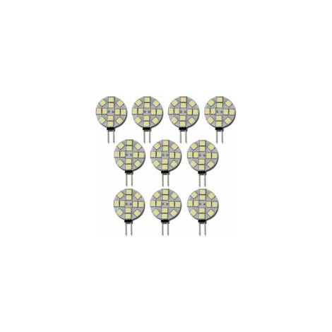 10 lampadine LED G4 DC 12V non dimmerabili, bianche 6000K, sostituzione per lampadine alogene da 20W per cucina e camper - Crezuo (1/4)