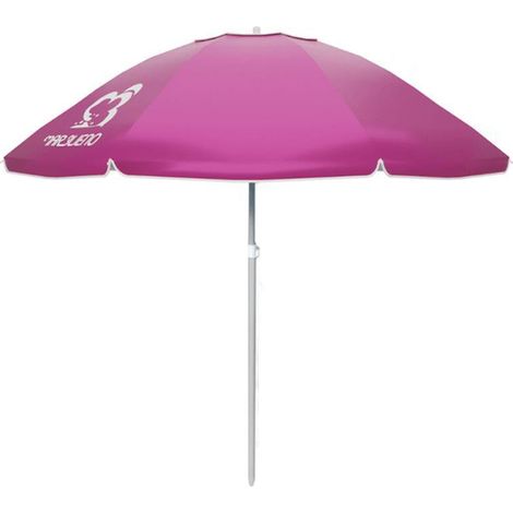 Sombrilla Nylon Aluminio Rosa Marbueno 220 cm Jardin