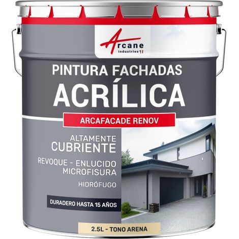 Pintura acrílica para exteriores, impermeable y duradera para fachadas exteriores - ARCAFAÇADE RENOV