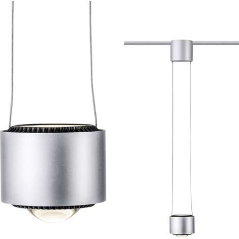 Paulmann Luminaire sur rail haute tension URail chrome (mat), noir R311321 (1/5)