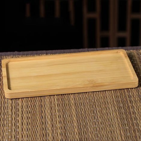 Dessous de verre en bois naturel rectangulaire rétro, isolant, pour protéger votre table, décoration intérieure, cadeau de pendaison de crémaillère (1/5)