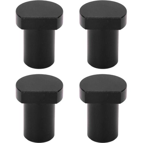 Bench Dogs Lot de 4 Chevilles D'établi Professionnelles pour le Travail du Bois, Arrêt de Bureau, Tenon en Alliage D'aluminium pour les Menuisiers (BLACK) (1/5)