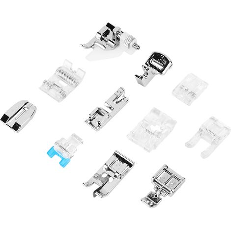 Kit d'accessoires multifonctions pour machine à coudre domestique (11 pièces) : pied presseur (1/5)