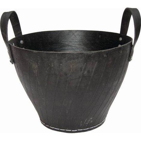 Metrox Holzkorb aus Gummi, Kaminholzkorb 2 Griffe, Hähe 41cm, oben 41cm, 99170 (1/2)