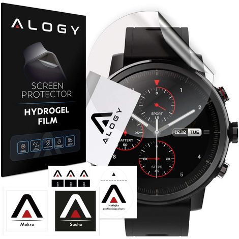 Alogy Hydrogel-Schutzfolie für Xiaomi Amazfit Stratos Smartwatch (1/5)