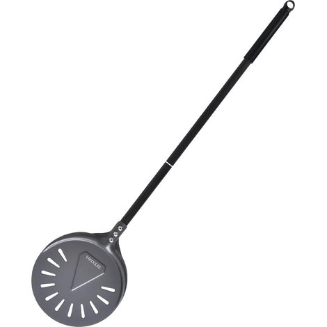 Pelle à pizza rotative, Pelle à pizza rectangulaire de 20,3 cm, Spatule à pizza rotative en aluminium anodisé, 78,7 cm au total (1/5)