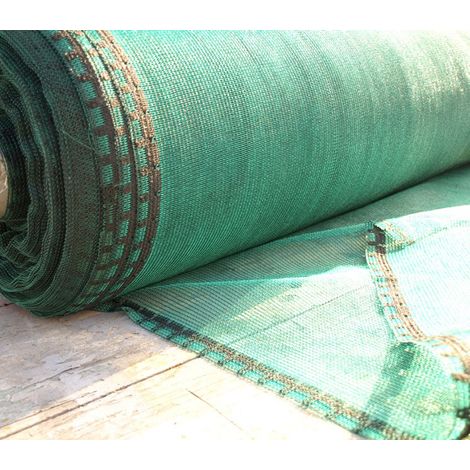 Direct Filet – Filet brise-vent 1,5m de hauteur x 100m de longueur – Perméabilité 50% – Maille 1,60 x 4mm – PEHD vert et noir (1/4)