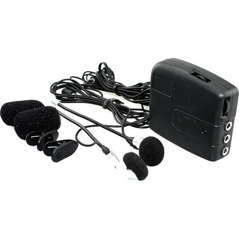 Lot de 2 interphones filaires moto pour conducteur et passager – Kit mains libres – Communication en duo pour voyages (1/5)