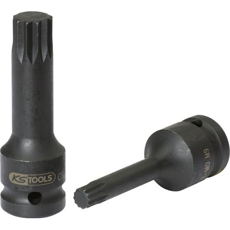 1/2" Douilles à chocs XZN, longues, M10