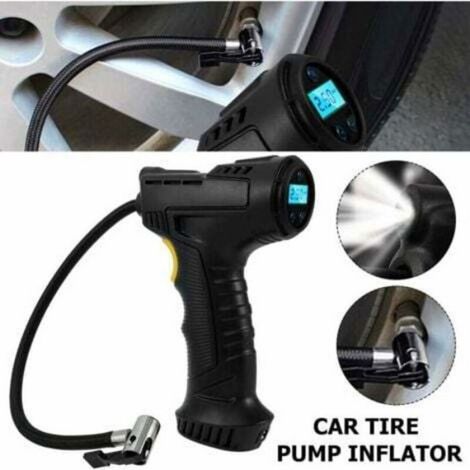 Gonfleur De Pneu - 150 Psi - Batterie 2000 Maha - Affichage Numerique Led - Pour Voiture Et Velo - 1 Unite (1/5)