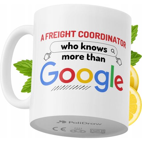 Mug humoristique pour coordinateur de fret, avec un texte amusant et un design graphique original. Idéal pour les anniversaires, les fêtes et les occasions spéciales. Mug premium pour la maison, le bu (1/5)