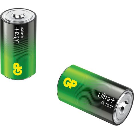 Ultra+ Alkaline-Batterie LR20 D 1,5V 2SZ - GP13AUP-U2 (1/5)