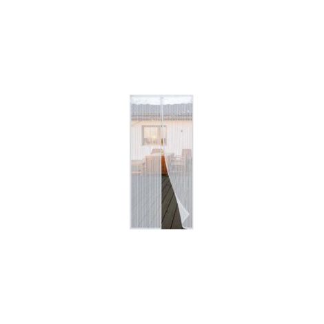 Cortina mosquitera magnética para puertas de hasta 90 cm x 210 cm (blanca) - Crezuo (1/4)