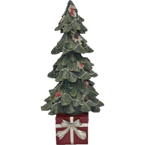 Decorazione Natalizia Albero di Natale in Resina Piccolo 18 cm (1/2)